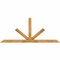 Ekena Millwork Saratoga Rough Sawn Timber Gable Bracket, Western Red Cedar, 84"W x 35"H x 2"D x 4"F, 10/12 Pitch GBW084X35X0204SAR00RWR - alternate 1